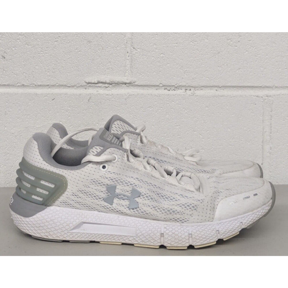 Womens Sz 10.5 Under Armour Charged Rogue Lace-Up White Trainers 3021247_106 - Picture 1 of 8